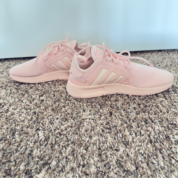 Adidas Kids Light Pink Girl’s Sneakers Size 2 - Picture 6 of 8